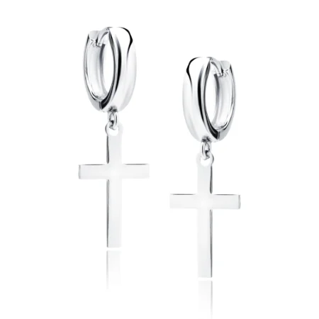 Sidabriniai_auskara_su_kryzeliu