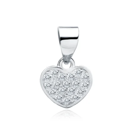 Sidabrinis pakabukas Širdutė su cirkoniu