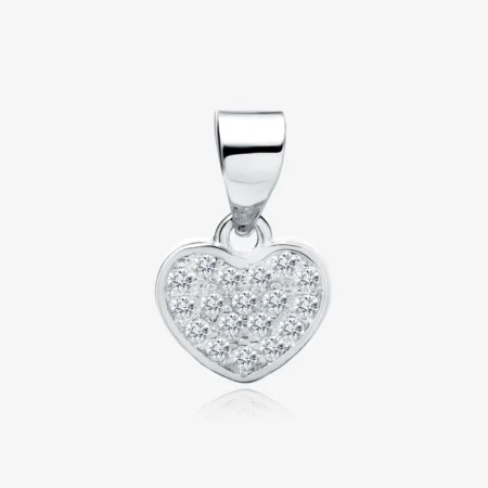 Sidabrinis pakabukas Širdutė su cirkoniu